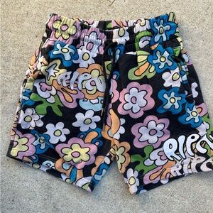 Men's RipnDip Shorts Multicolor Spell-Out Logo XS Pockets Graffiti Street Skate